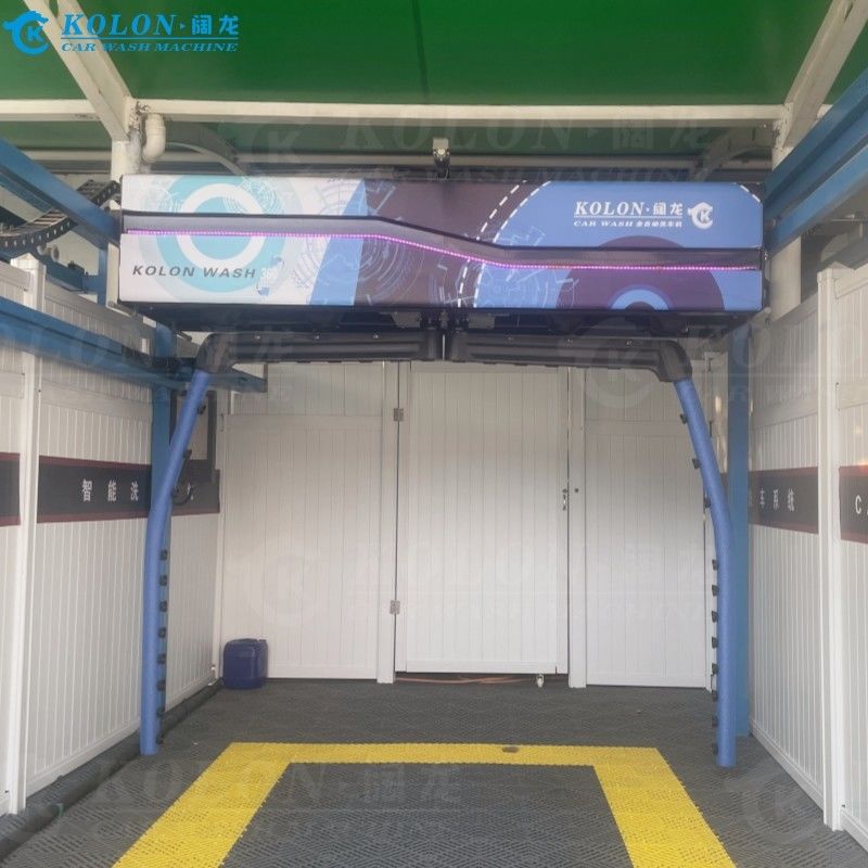 Máy giặt xe tự động không bàn chải không chạm KL360-2 18.5kw máy bơm nước 12kw máy sấy không khí