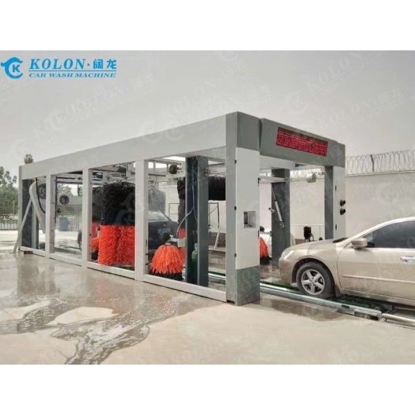 Phiên bản cập nhật đường hầm liên tục loại dài máy giặt xe tự động đầy đủ cho trạm xăng Làm sạch nhiều xe hơn